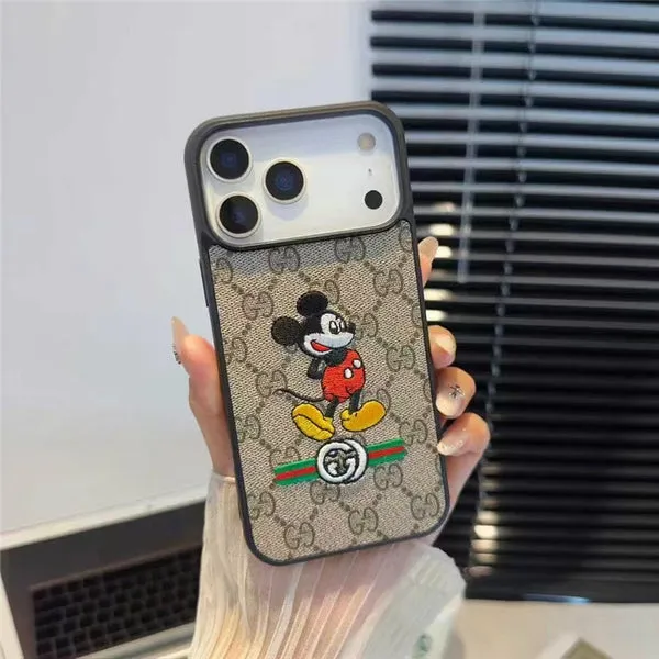 Soft Frame Mickey Meets Luxe Phone Case  For iPhone 17 / 16 / 15 / 14
