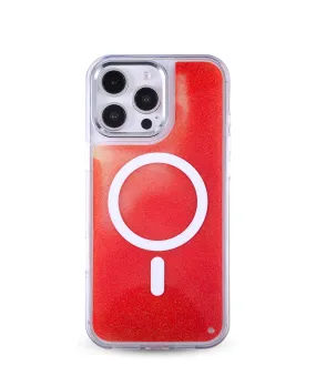 Sunset Glitter MagSafe Phone Case Soft Edge Texture