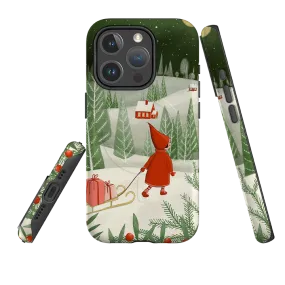 Pocket Ready Protective Frame Design iPhone MagSafe Tough Case -  Christmas Night By Maja Lindberg
