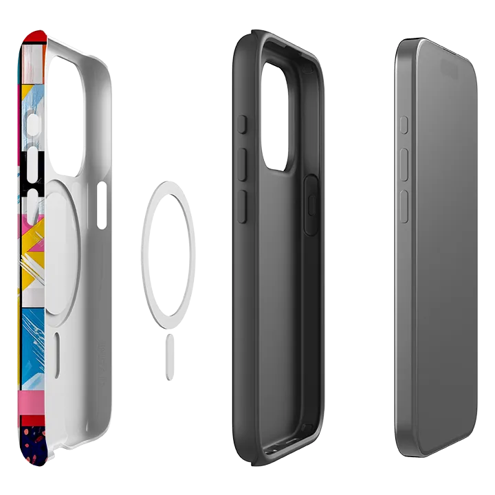 iPhone MagSafe Tough Case - Technicolour Blast Lightweight Grip