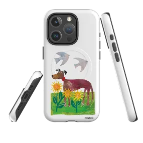 iPhone MagSafe Tough Case - Days Of Dogs I By Tracey English Subtle Touch