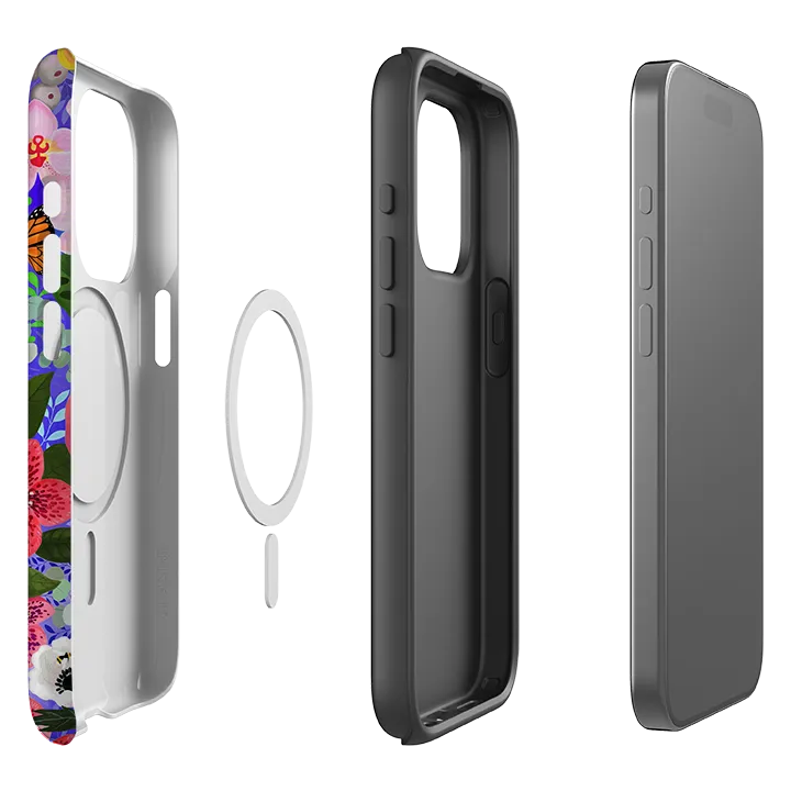 Matte Look iPhone MagSafe Tough Case - Exotic Birds By Bex Parkin