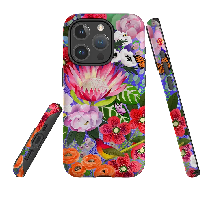 iPhone MagSafe Tough Case - Exotic Birds By Bex Parkin Comfort Edge