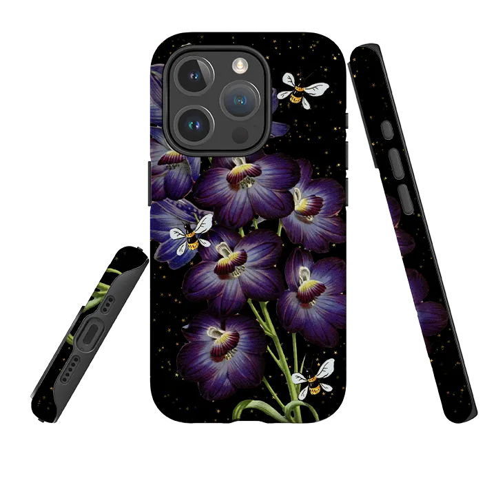 iPhone MagSafe Tough Case -  Night Bees Smooth Edge Design Premium Build Layer