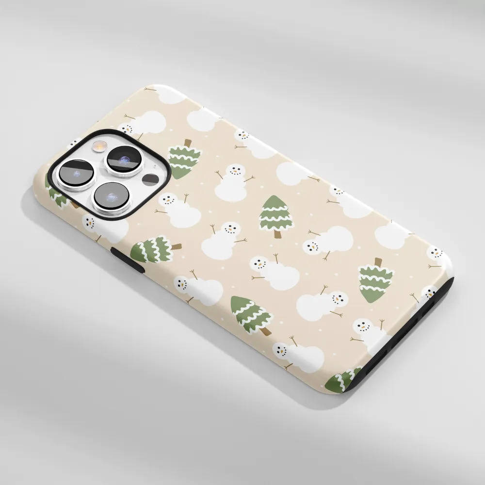 Tough Phone Case - Snowman Elegant Edge