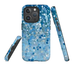 iPhone MagSafe Tough Case - Blue Glitter II (Case does not glitter) Glossy Pattern