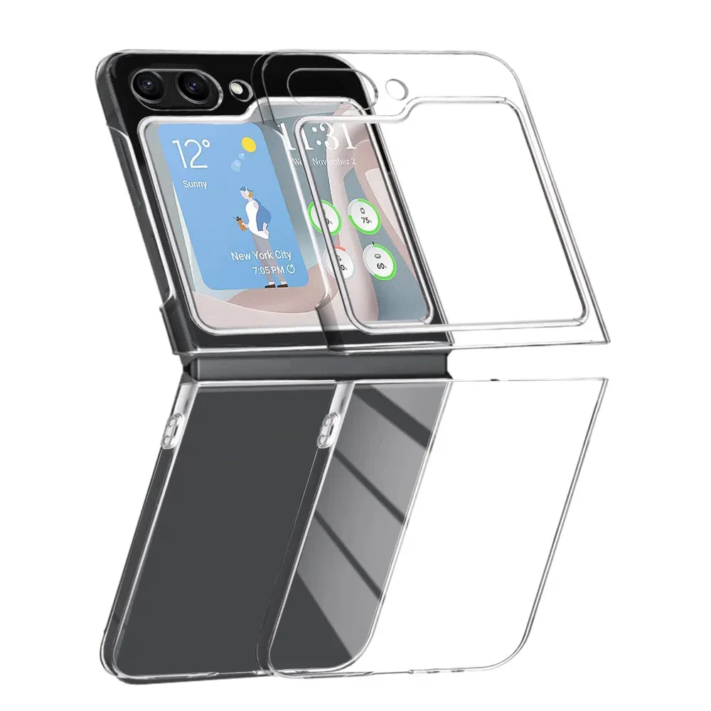 Clear Hard case for Samsung Galaxy Z Flip 5 Matte Detail