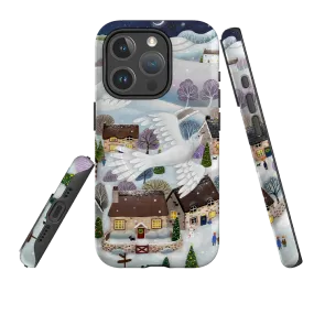 Modern Pattern Style Minimal Form iPhone MagSafe Tough Case -  Advent Doves By Bex Parkin