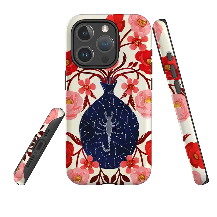 Durable Texture Build iPhone MagSafe Tough Case -  Scorpius By Nina Pace