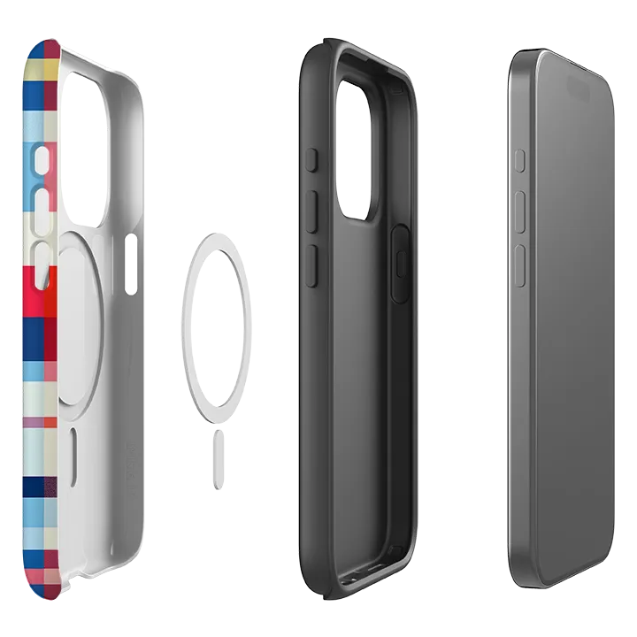 iPhone MagSafe Tough Case - Hampstead Gingham Wear resistant