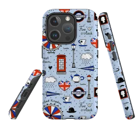 Protective Design Flexible Edge iPhone MagSafe Tough Case -  Blue London