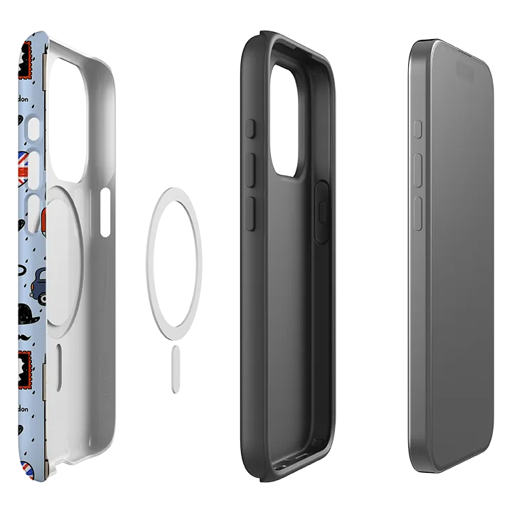 iPhone MagSafe Tough Case -  Blue London Soft Feelings