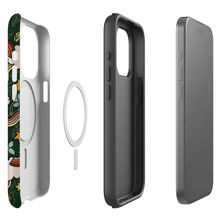 Rugged Design Matte Look Finish iPhone MagSafe Tough Case - Power Mandala