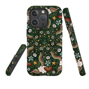 iPhone MagSafe Tough Case - Power Mandala Simple Texture Carbon Fiber