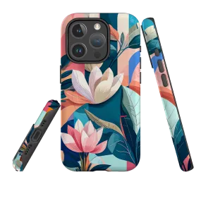 iPhone MagSafe Tough Case - Long Floral Modern Texture