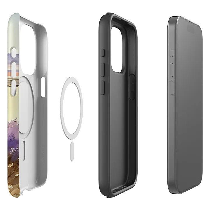 iPhone MagSafe Tough Case - Girl In Fields Light Frame Smooth Surface Layer