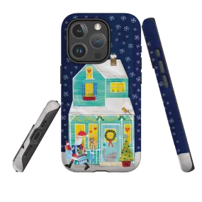 hybrid design Protective Build Texture iPhone MagSafe Tough Case -  Holiday House By Tracey English