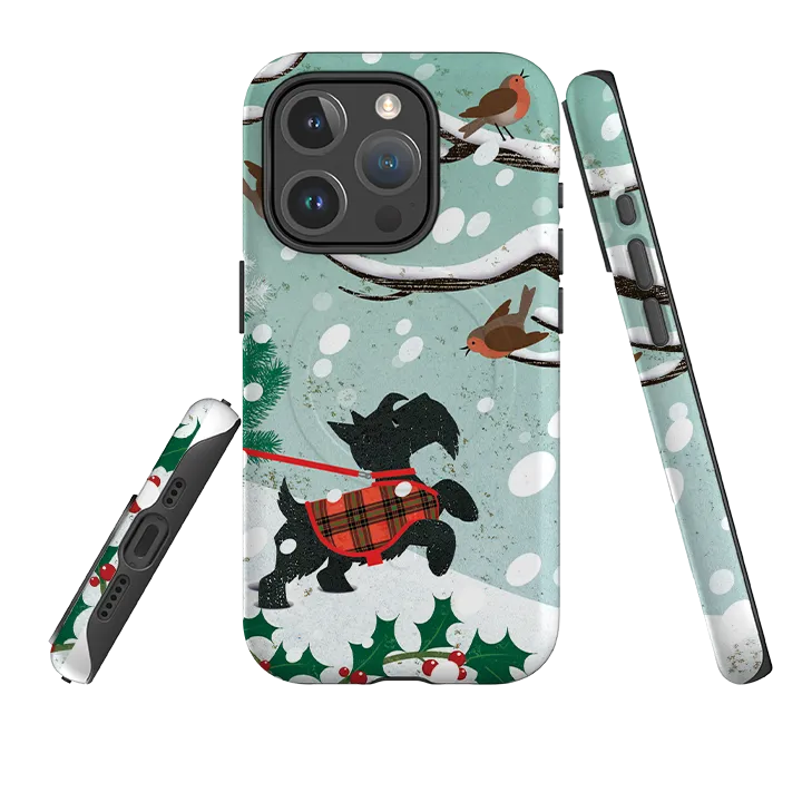 High Quality premium design iPhone MagSafe Tough Case -  Scottie In Snow By Liane Payne
