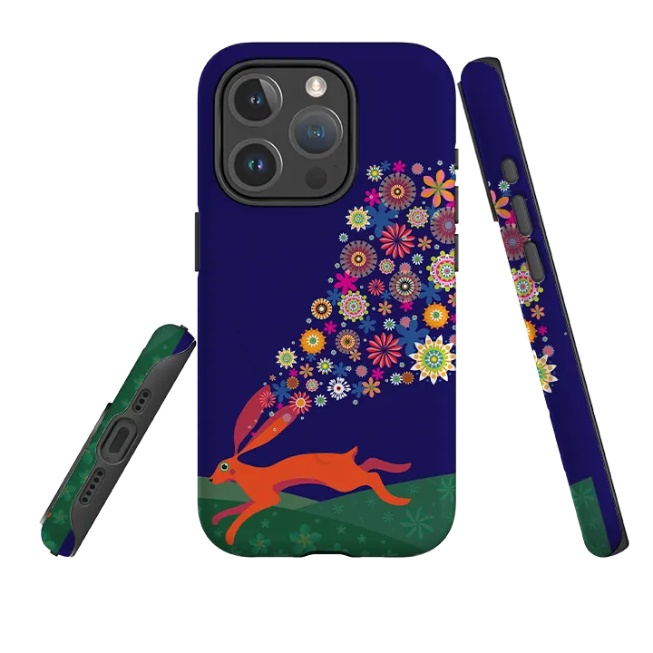 iPhone MagSafe Tough Case -  Hare Magic By Patternista Rugged Design Style Drop Defense