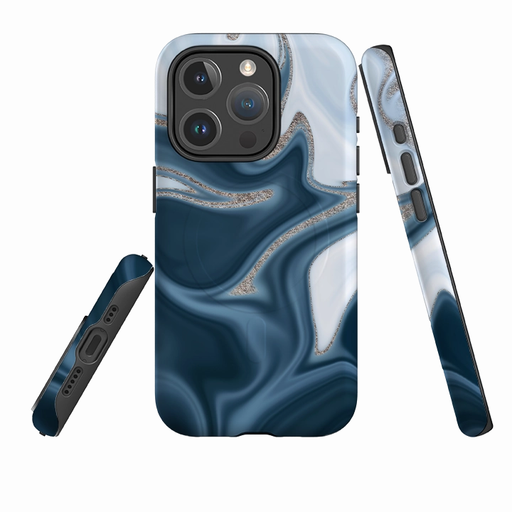 Clear Finish iPhone MagSafe Tough Case -  Blue Ice