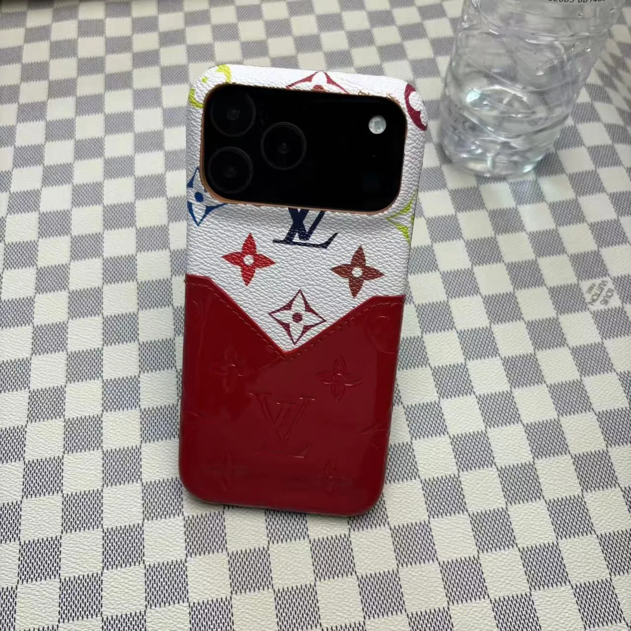 Rugged Texture Color Accent New Design Leather Case with Card Slot for iPhone 17 / 16 / 15 / 14