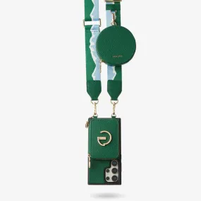 Flexible frame Original Design Set- Samsung Galaxy Webbing Crossbody Phone Case With Magnetic Wallet Round Pouch Set