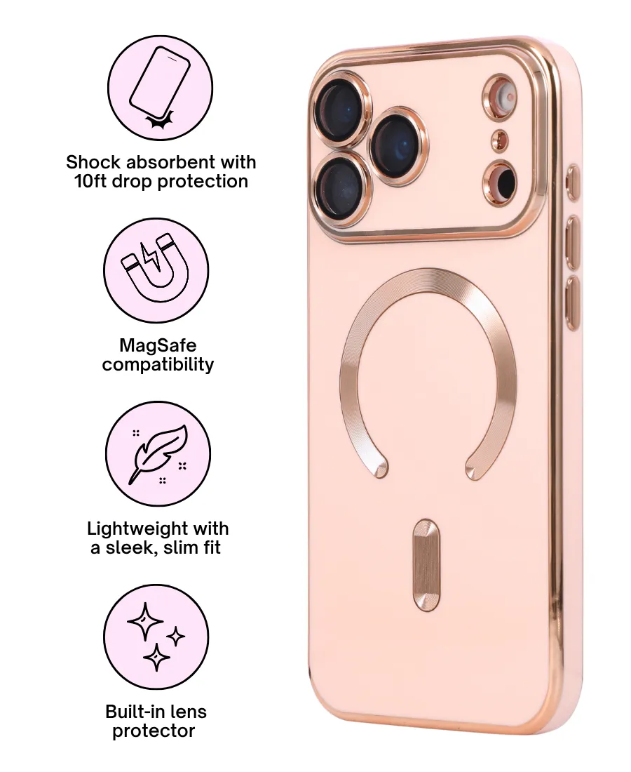 Durable Coating Peach Luxe MagSafe Phone Case