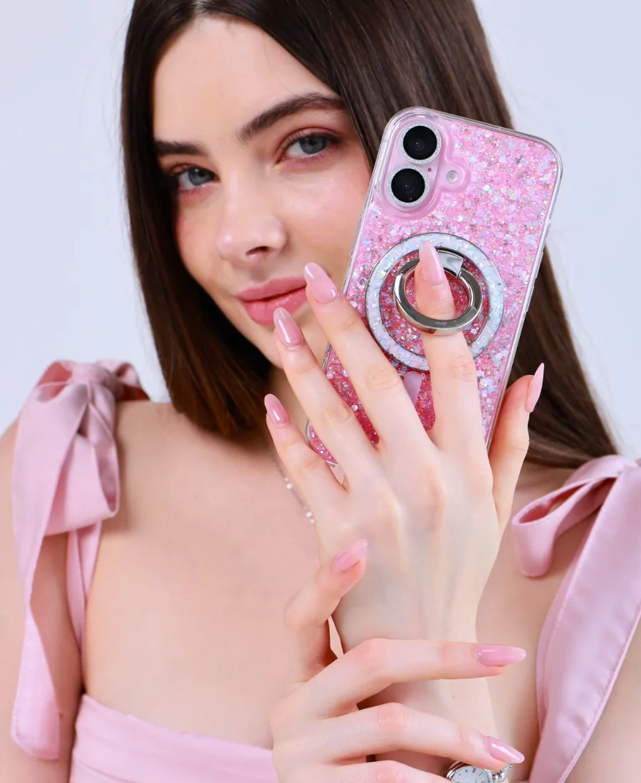 Pink Disco MagSafe Phone Case Minimal Pattern Texture