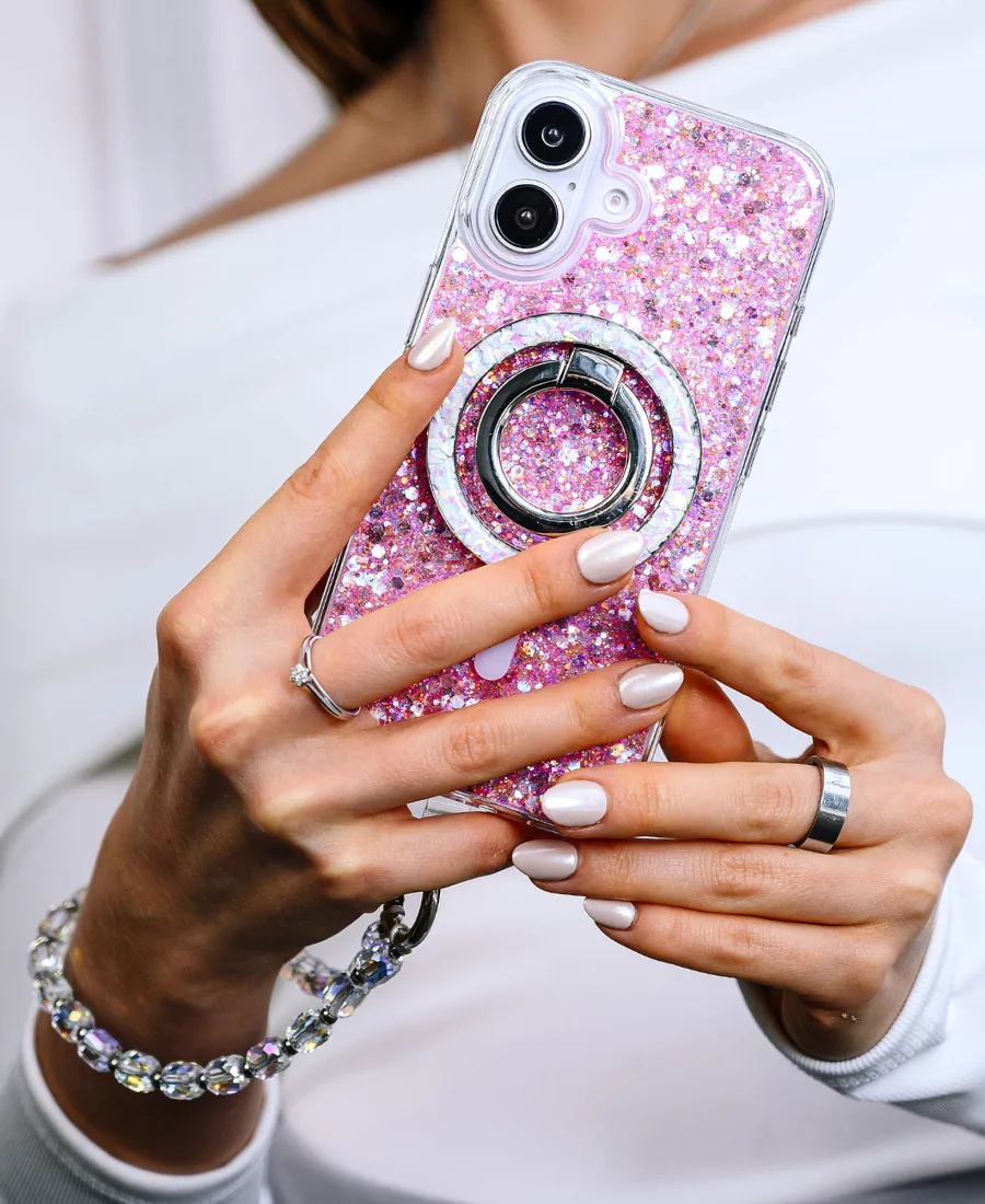 anti dust Creative Artwork Pink Disco MagSafe Phone Case