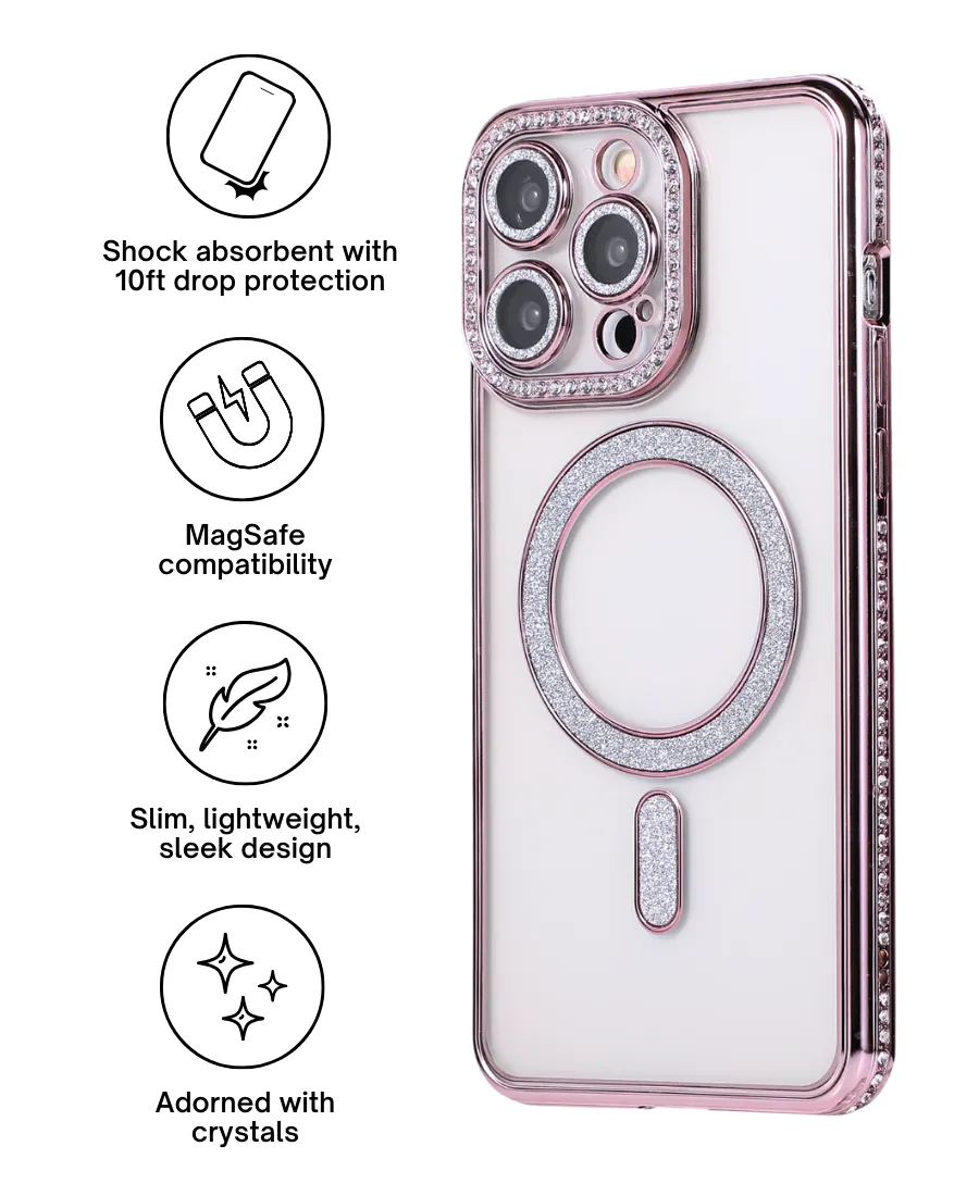 Rugged Outline Pink Glam MagSafe Phone Case