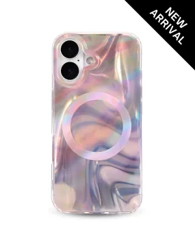 Pink Haze Cosmic MagSafe Phone Case Hybrid Material