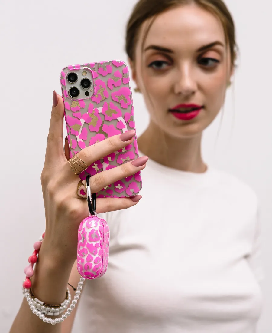 Pink Leopard MagSafe Phone Case Perfect Fit Refined Style