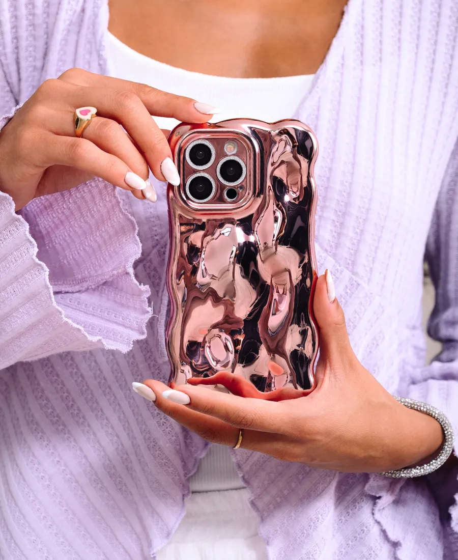 Clean Texture Pink Metallic Fantasy Phone Case