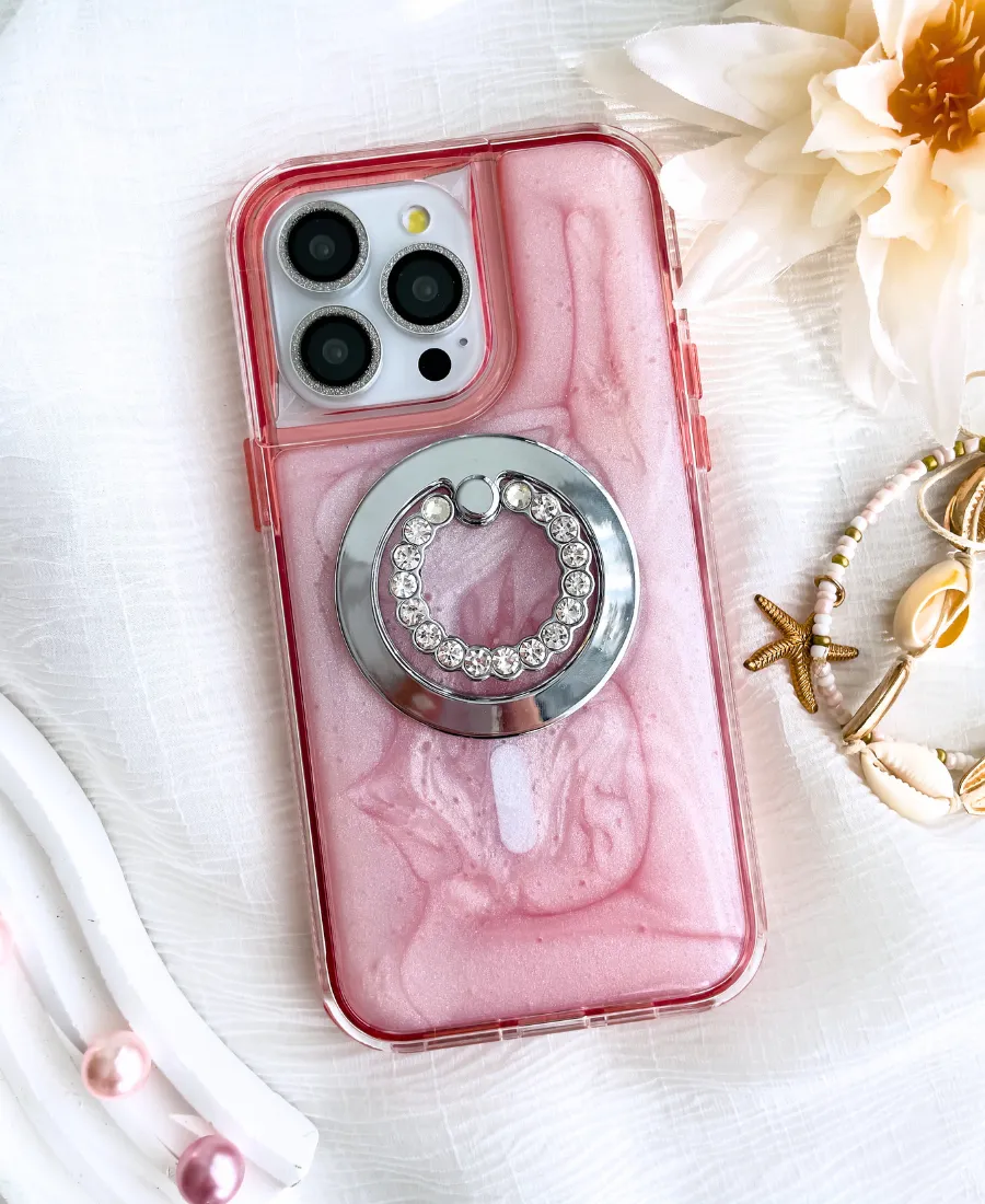 Luxury Texture Finish Vivid Detail Pink Mystic MagSafe Phone Case