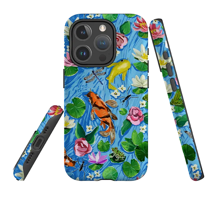 Glossy Look iPhone MagSafe Tough Case - Floral Pond By Abby Jacobs
