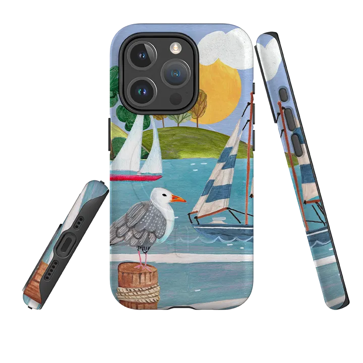 iPhone MagSafe Tough Case -  Sailing By Caroline Bonne Muller Hybrid Protection