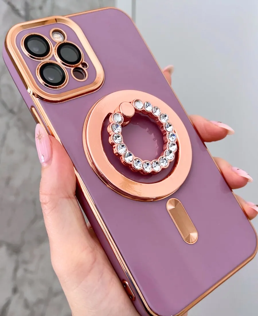 Mauve Luxe MagSafe Phone Case Ergonomic Feel Fashion Statement