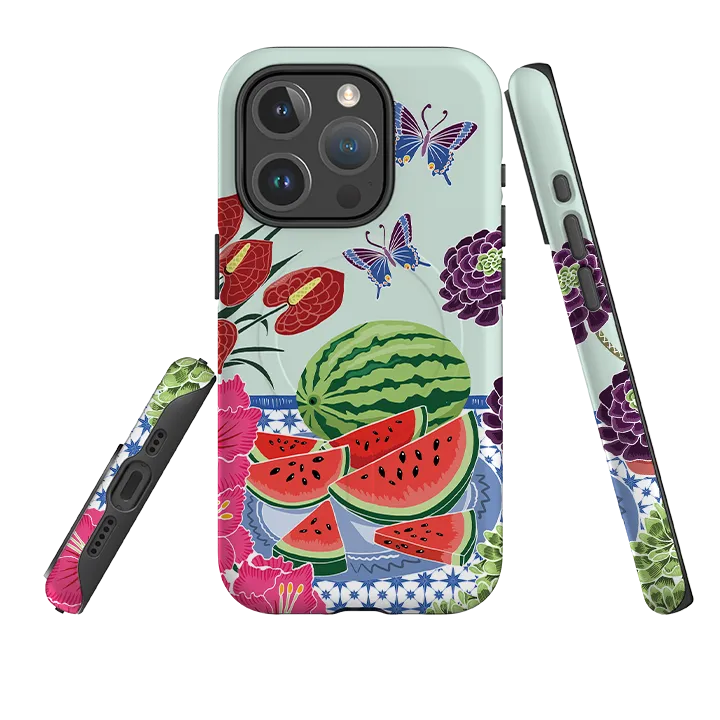 iPhone MagSafe Tough Case -  Watermelon By Kate Heiss Edge Shield