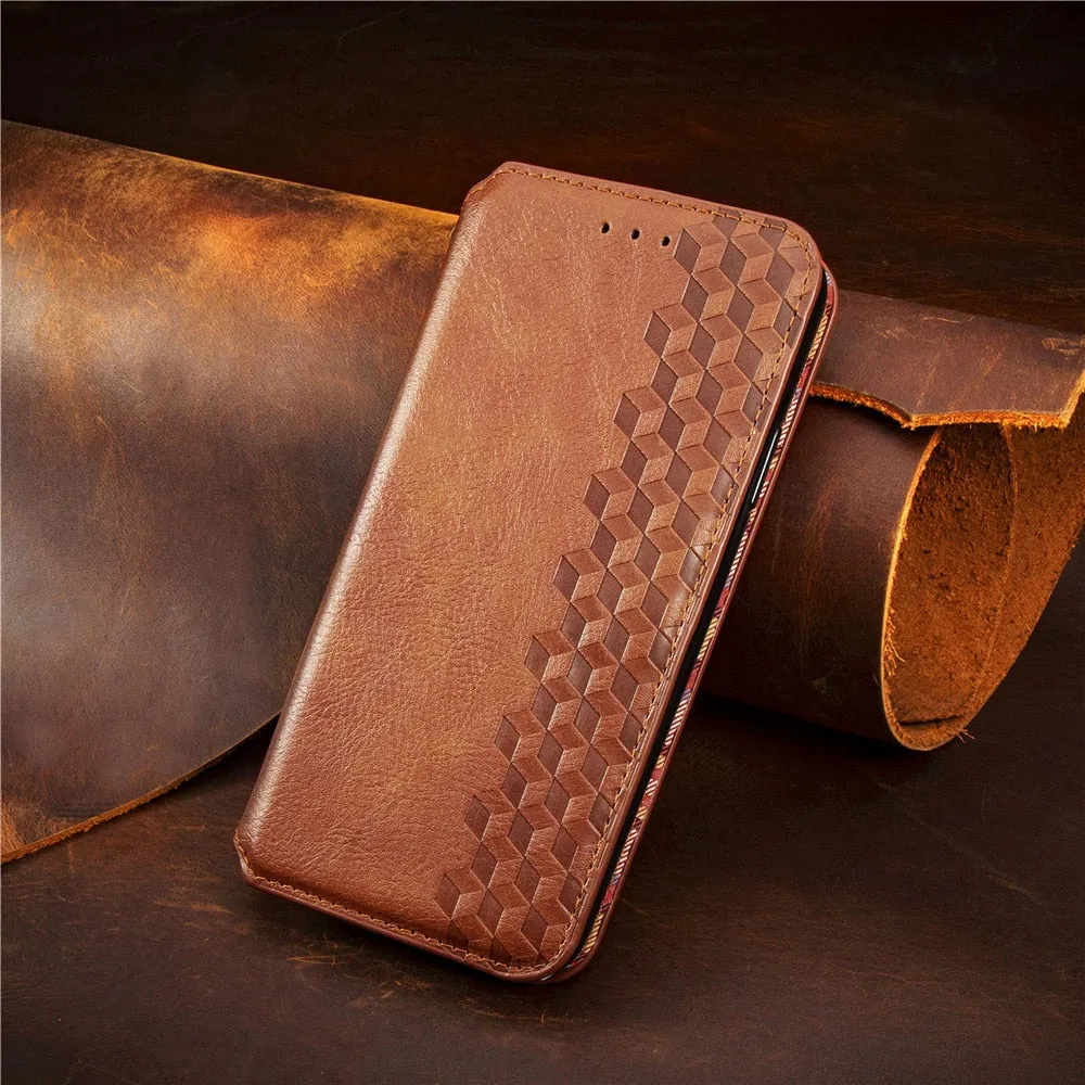Luxury Leather Flip/Wallet Style Case For iPhone Hand Feel