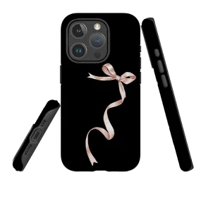 iPhone MagSafe Tough Case -  Wiggly Ribbons Black Durable Design Modern Layer