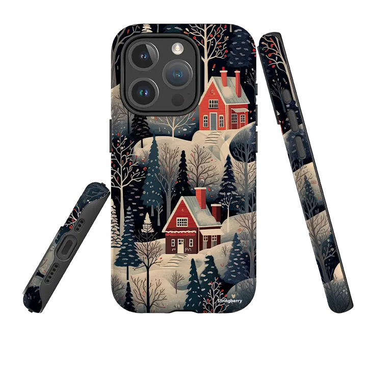 iPhone MagSafe Tough Case - Nordic Xmas Durable Grip Modern Pattern Style