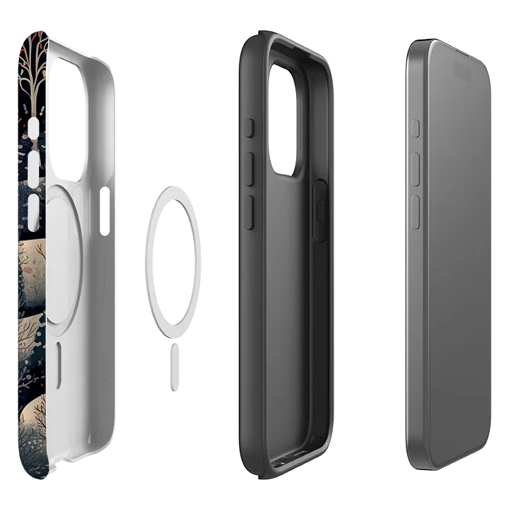 iPhone MagSafe Tough Case - Nordic Xmas Stylish Detail Layer Protective Outline