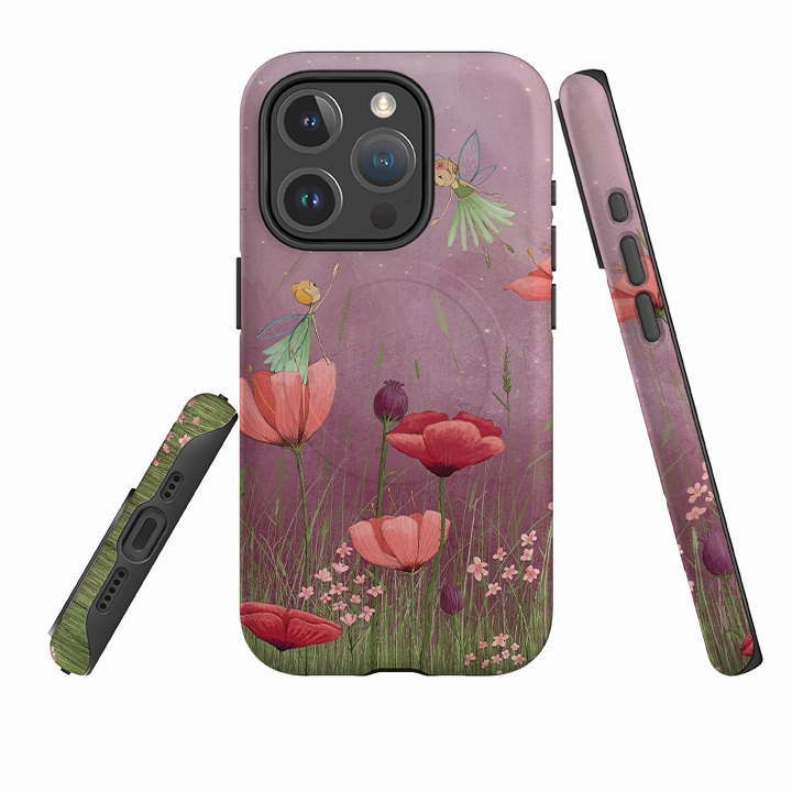 iPhone MagSafe Tough Case - Flower Fairies By Maja Lindberg Soft Frame Soft edges