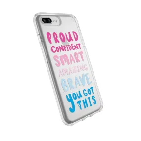 Premium Detail Presidio Clear   Print Crisis Text Line Edition iPhone 8 Plus/iPhone 7 Plus Cases