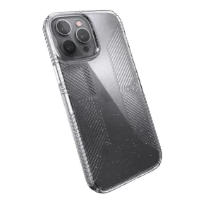 Elegant Touch Soft touch finish Presidio Perfect-Clear Glitter   Grips iPhone 13 Pro Max Cases