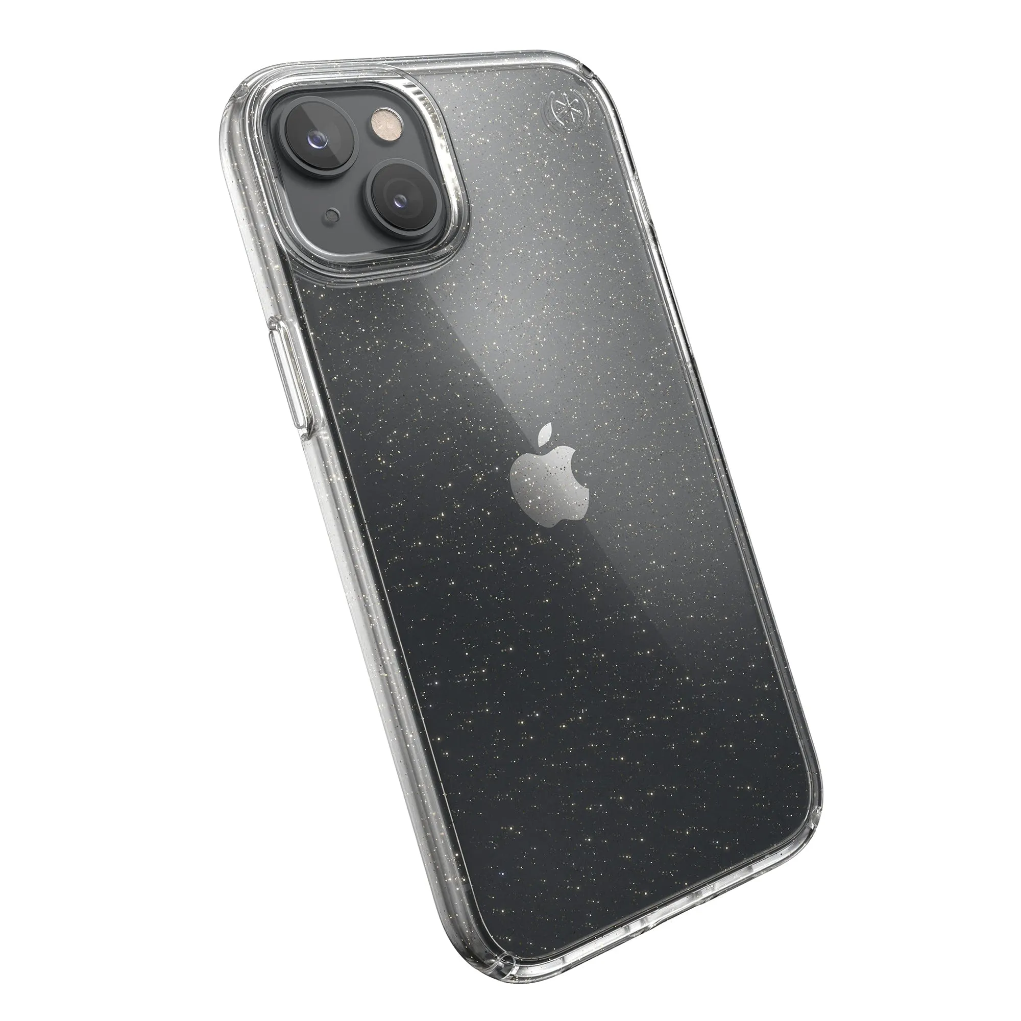 Enhanced grip Presidio Perfect-Clear Glitter iPhone 14 Plus Cases