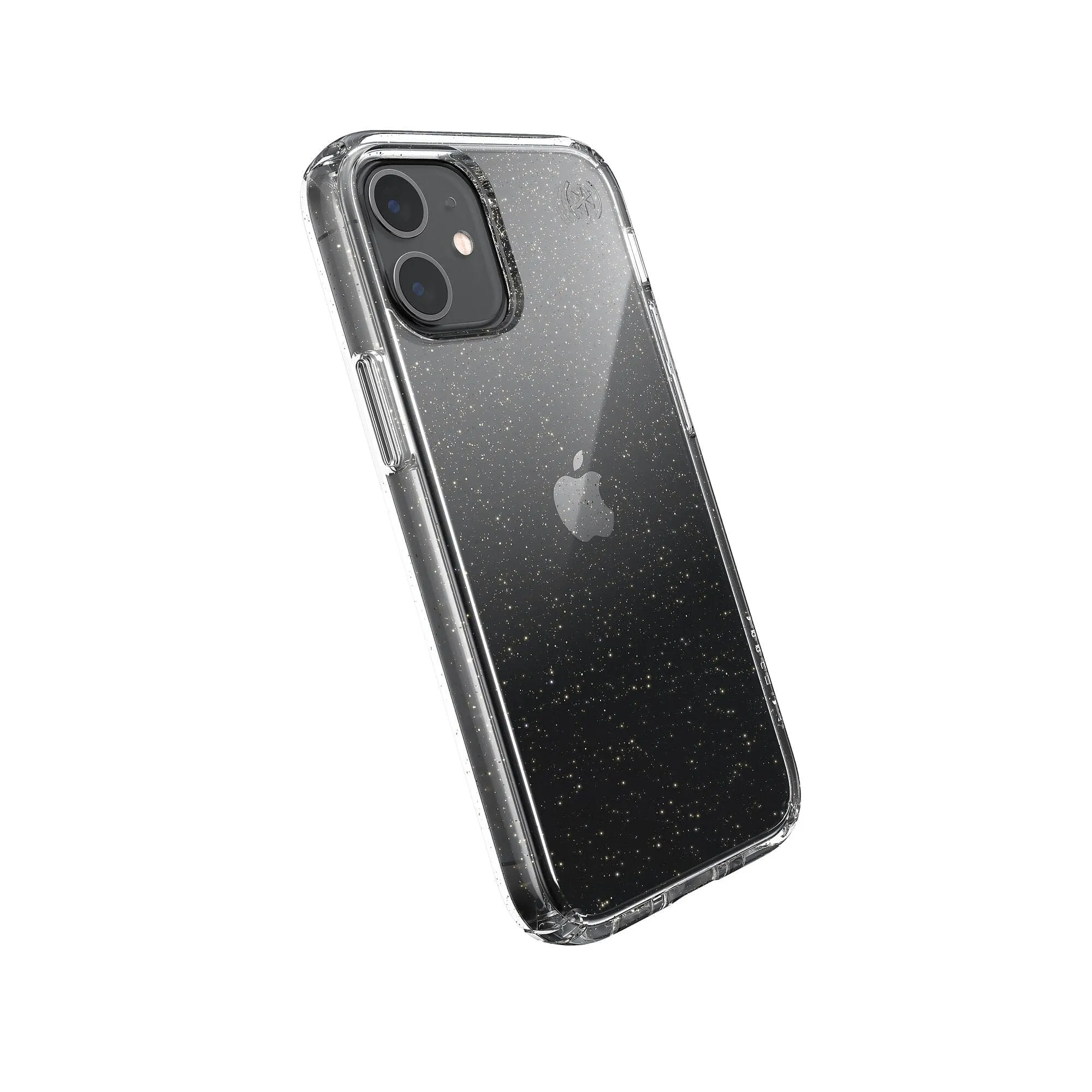 Presidio Perfect-Clear with Glitter iPhone 12 mini Cases Shock Layer Luxury Finish Texture