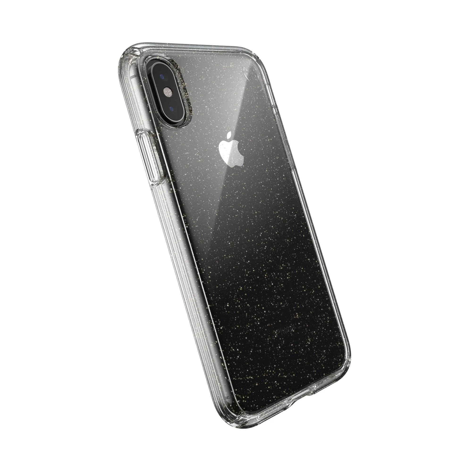 Presidio Perfect-Clear with Glitter iPhone XS/X Cases Unique Texture