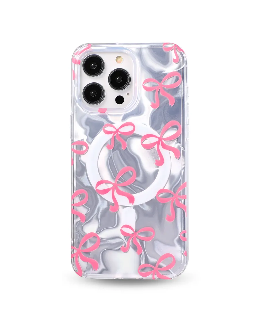 Sleek Guard Pretty Pink Bows MagSafe Phone Case