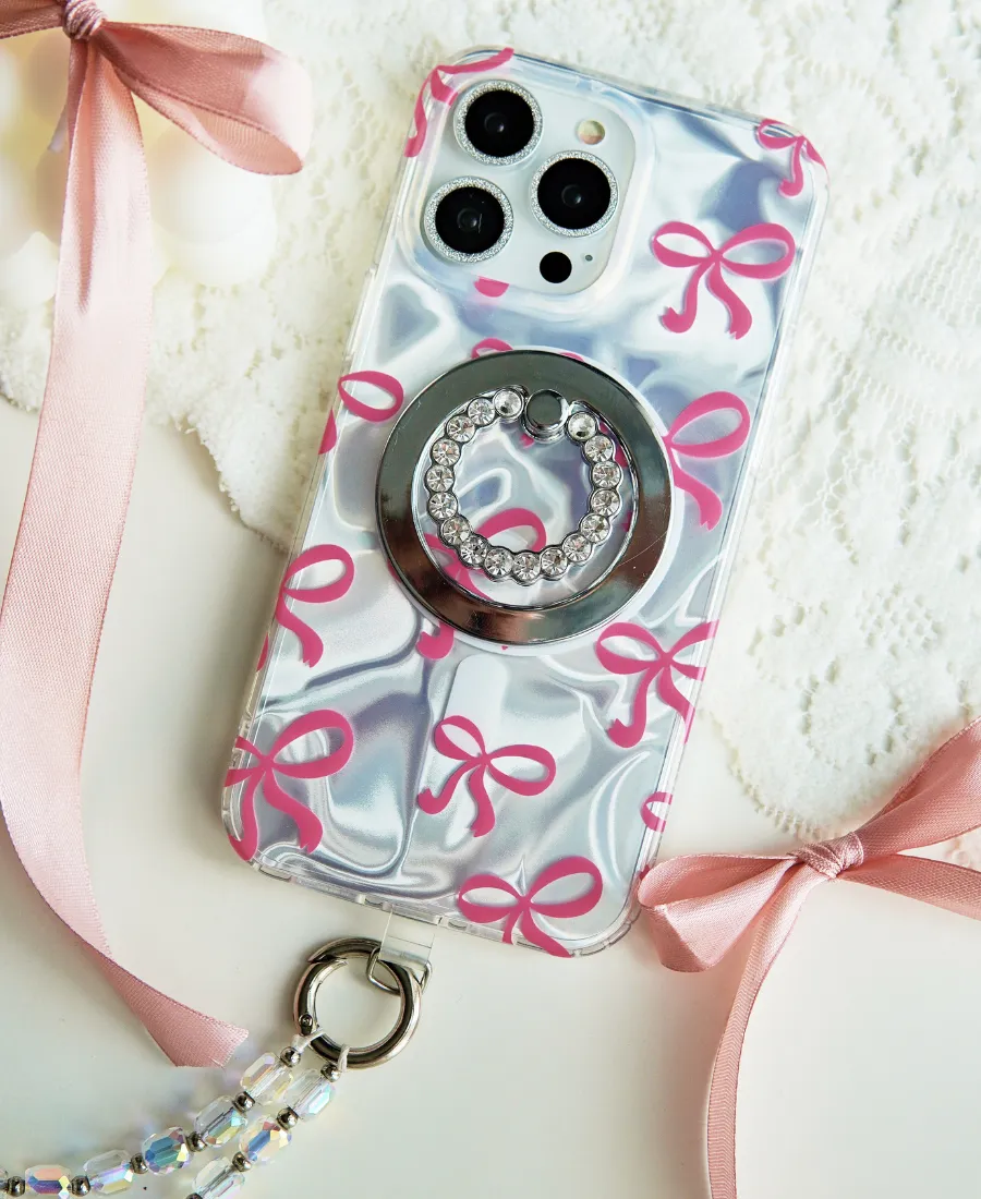 Pretty Pink Bows MagSafe Phone Case Slim Feel